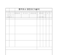 협력업체평점표(기술부) 협력업체평점표(기술부)